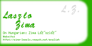 laszlo zima business card